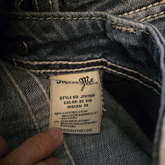 Miss Me Boot Cut Jeans 29 x 35 Tall - Picture 4 of 4